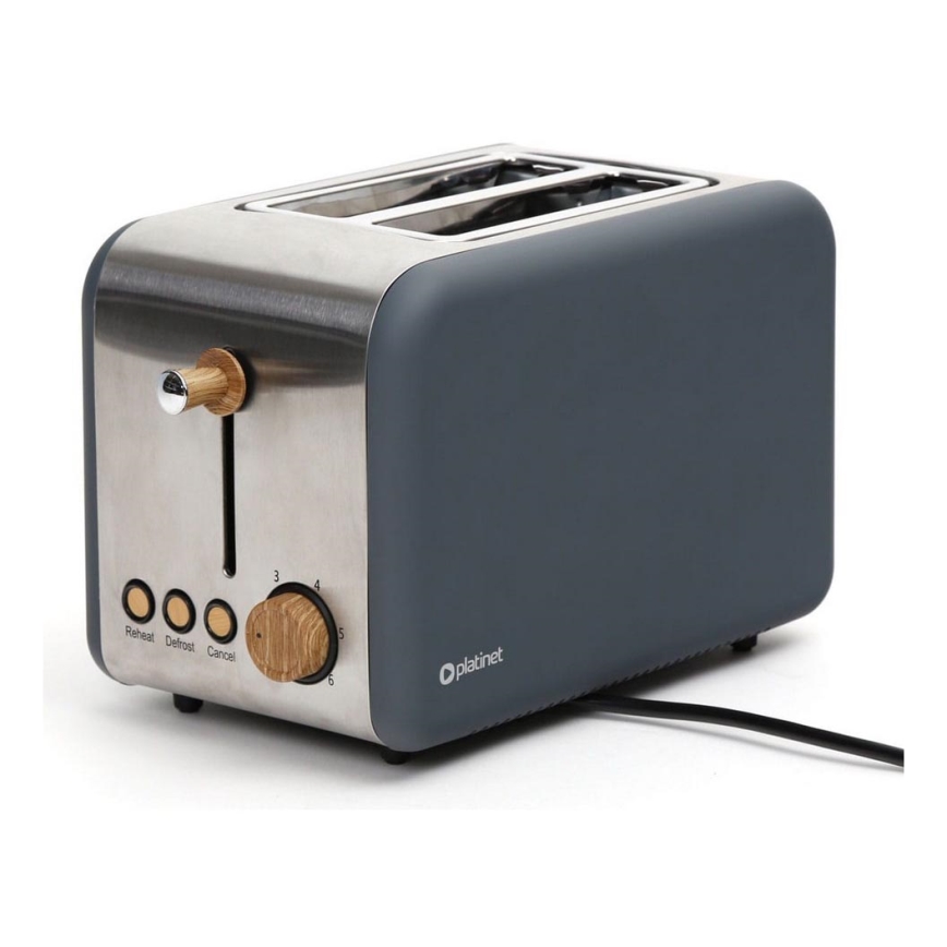 Tostapane a due fori 900W/230V inox/grigio