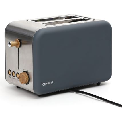 Tostapane a due fori 900W/230V inox/grigio