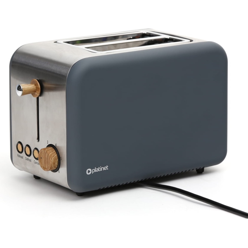 Tostapane a due fori 900W/230V inox/grigio