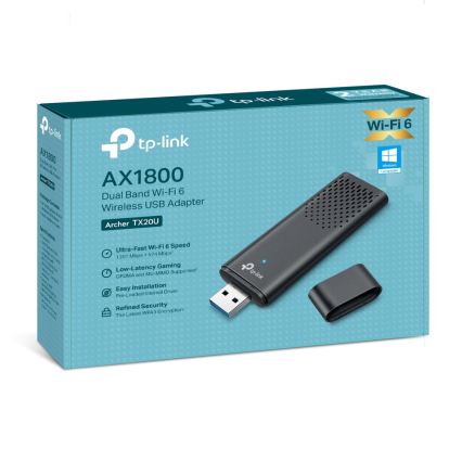 TP-Link - Adattatore USB wireless dual-band con Wi-Fi 6 Archer TX20U
