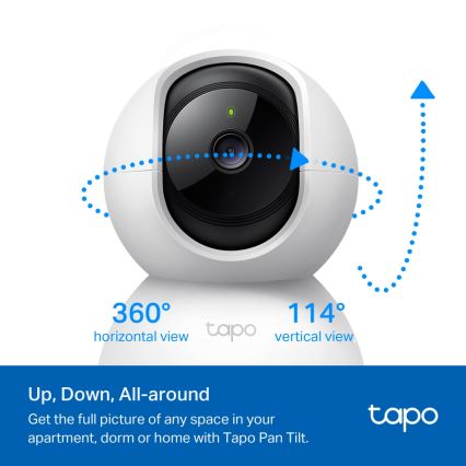 TP-Link - Caméra de sécurité intelligente motorisée Wi-FI