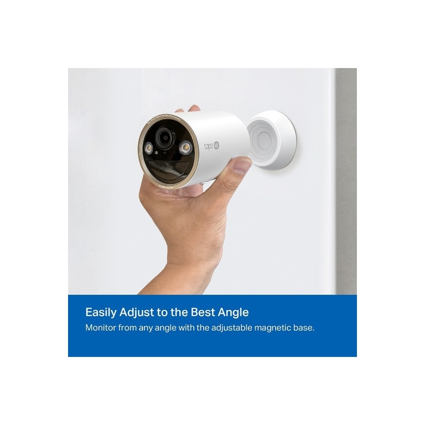 TP-Link - Caméra extérieure 10000 mAh IP66 Wi-Fi