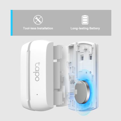 TP-Link - Capteur d'ouverture intelligent Wi-Fi 1xCR2032