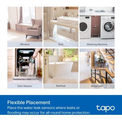 TP-Link - Détecteur de fuite d'eau intelligent 2xAAA