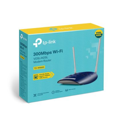 TP-Link - Modem et routeur 300 Mbps sans fil N VDSL/ADSL TD-W9960 Wi-Fi