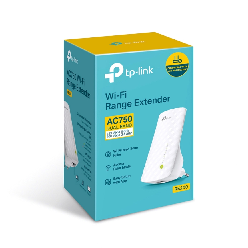 TP-Link - Ripetitore/Range Extender 2,4/5 GHz Wi-Fi