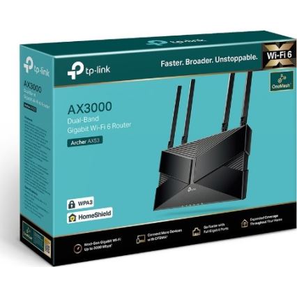 TP-Link - Router Wi‑Fi 6 Gigabit a doppia banda Archer AX53