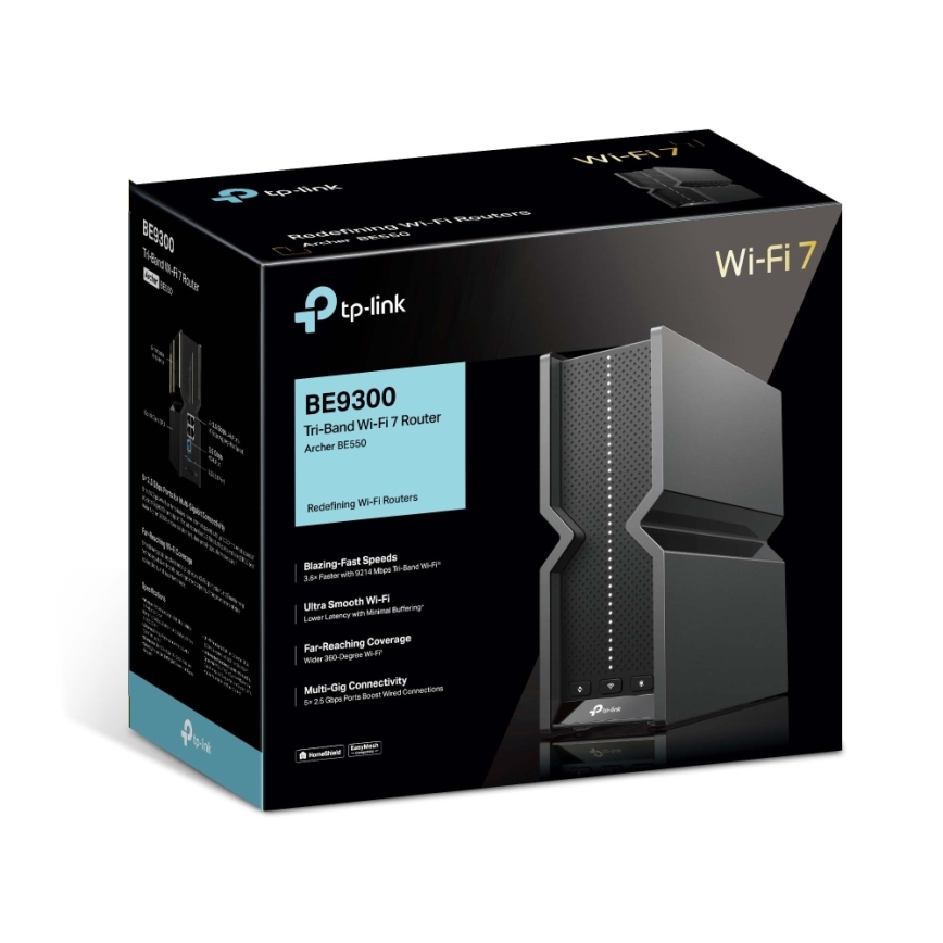 TP-Link - Router Wi‑Fi 7 tri‑banda Archer BE550