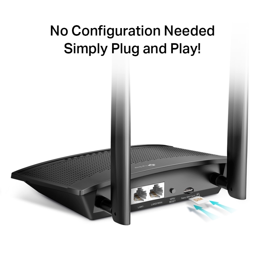 TP-Link - Routeur Wi‑Fi N 300 Mbps 4G LTE TL‑MR100