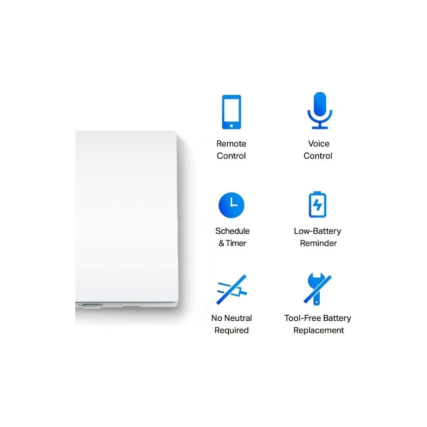 TP-Link - Smart-Lichtschalter 2xAAA Wi-Fi