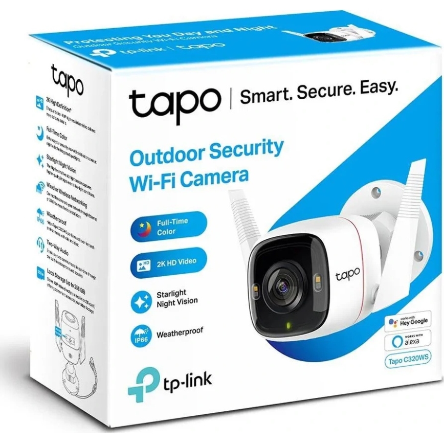 TP-Link - Smarte Außenkamera IP66 Wi‑Fi Tuya