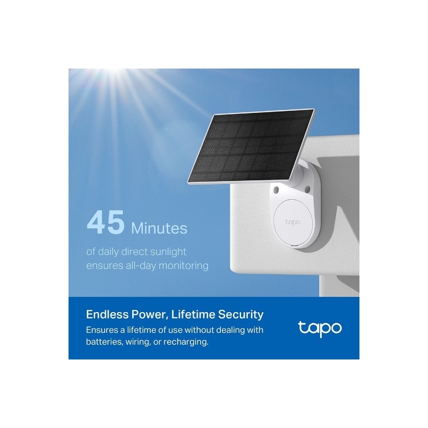 TP-Link - Außen-Solarkamera mit Sensor IP65 Wi-Fi