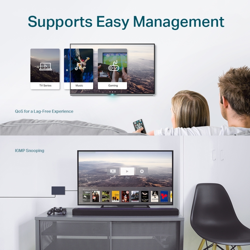 TP-Link - Switch Easy Smart Gigabit a 8 porte