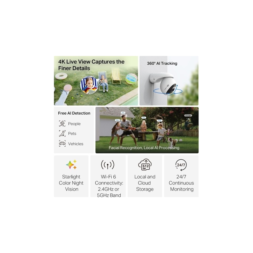 TP-Link - Telecamera esterna Wi-Fi IP66