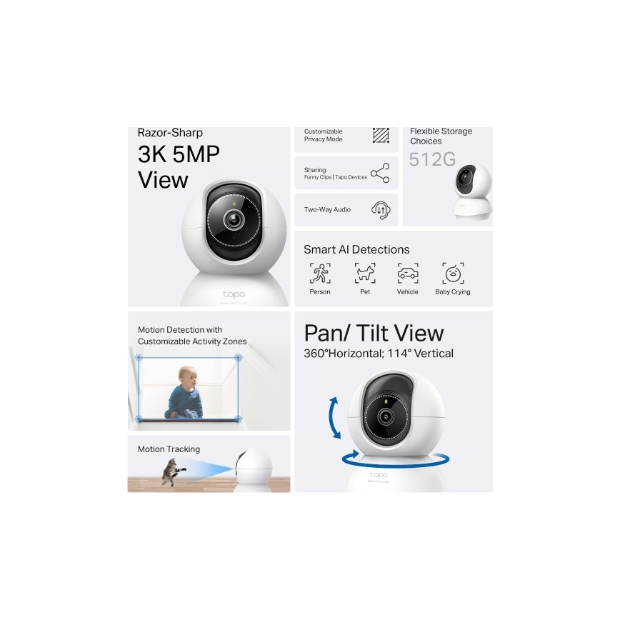 TP-Link - Telecamera smart Wi-Fi Tuya