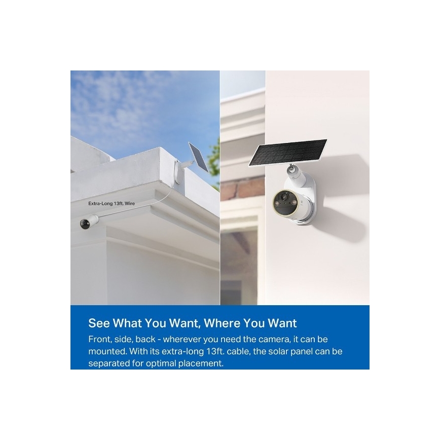 TP-Link - Telecamera solare da esterno IP66 Wi‑Fi
