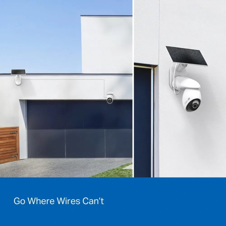 TP-Link - Telecamera solare da esterno con sensore, protezione IP65, Wi-Fi