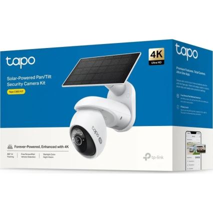 TP-Link - Telecamera solare da esterno con sensore, protezione IP65, Wi-Fi