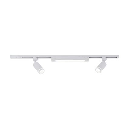 TRACER Sistema di binari Faretto LED 2xGU10/10W/230V + LED/20W 1 m Bianco