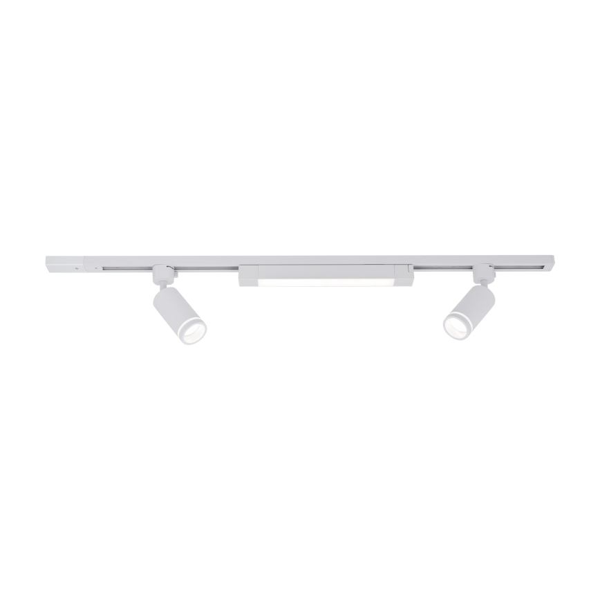 TRACER Sistema di binari Faretto LED 2xGU10/10W/230V + LED/20W 1 m Bianco