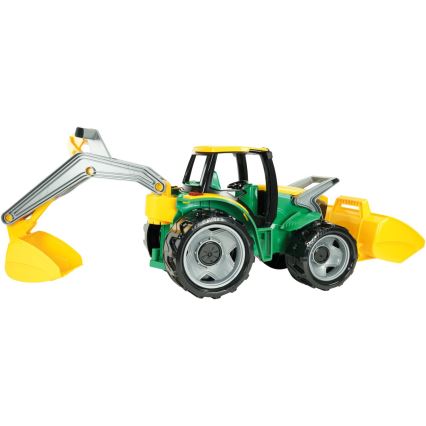 Traktor mit Frontlader, 65 cm, grün/gelb