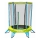 Trampoline pour enfants Ø 140 cm bleu/vert
