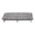 Transat de camping pliable avec matelas gris