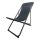 Transat de camping pliable noir