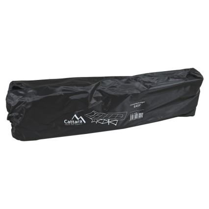 Transat de camping pliant gris