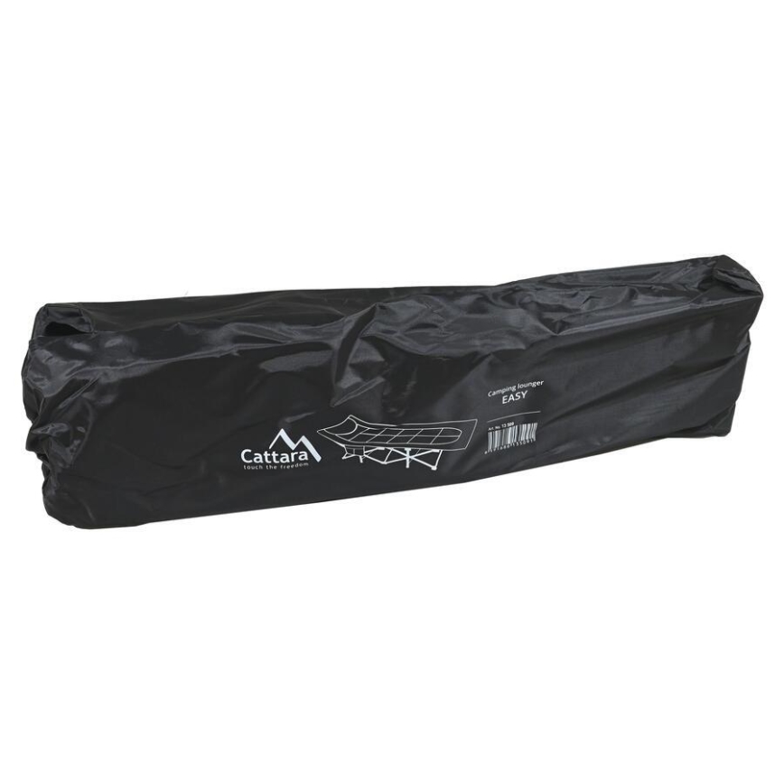 Transat de camping pliant gris