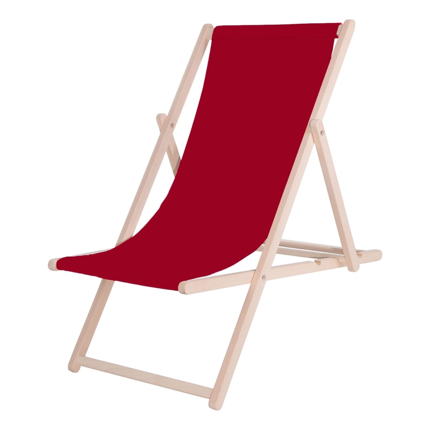 Transat de jardin bordeaux/hêtre