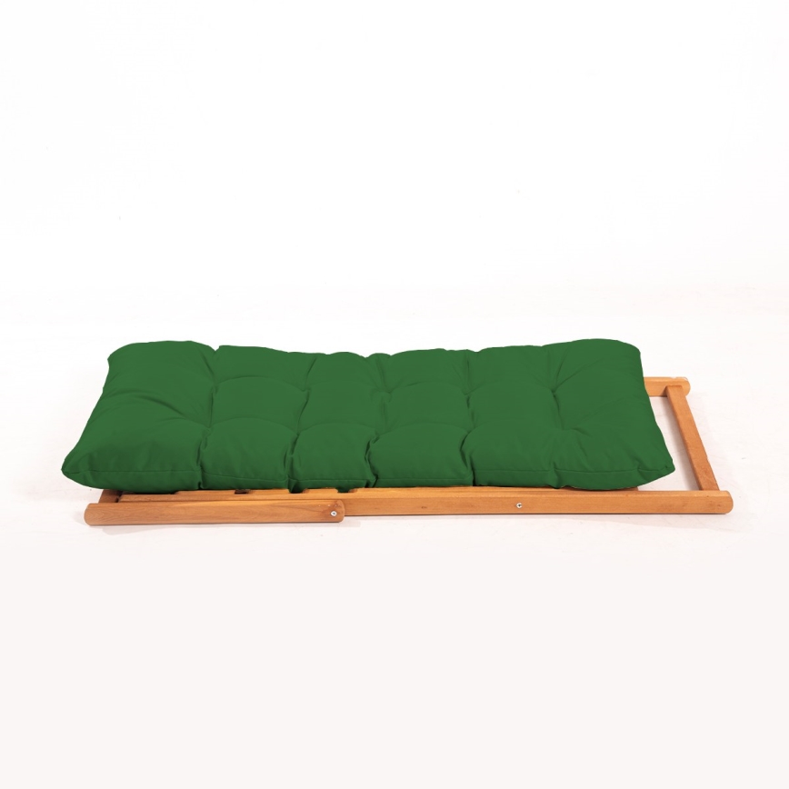 Transat de jardin vert/hêtre