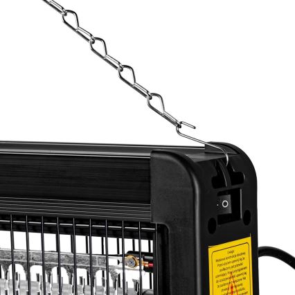 Trappola elettrica per insetti 2x10W/230V 100 m²