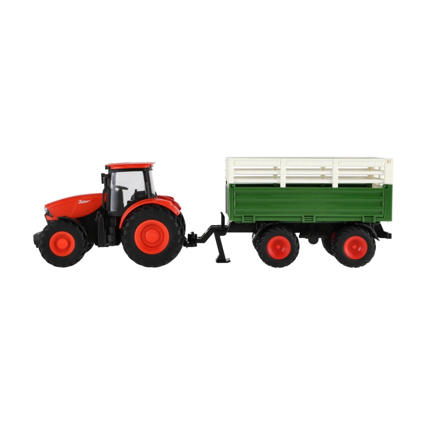 Trattore Zetor con rimorchio 2xAA + telecomando