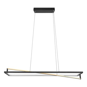 Trio - Dimmbare LED-Hängeleuchte an Kabel EDGE LED/35W/230V 2300/3000/4000K schwarz/gold