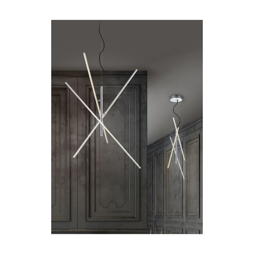 Trio - Dimmbarer LED-Kronleuchter an einer Schnur TIRIAC 3xLED/8,5W/230V