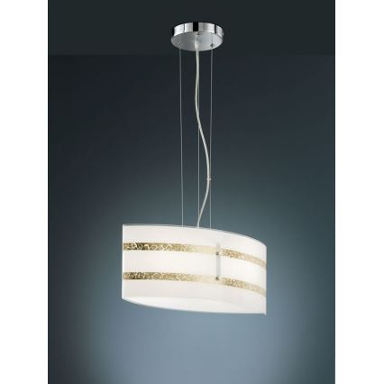 Trio - Lampadario a sospensione con filo NIKOSIA 2xE27/40W/230V oro