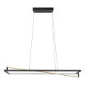 Trio - Lampadario LED dimmerabile a sospensione con cavo EDGE LED/35W/230V 2300/3000/4000K nero/oro