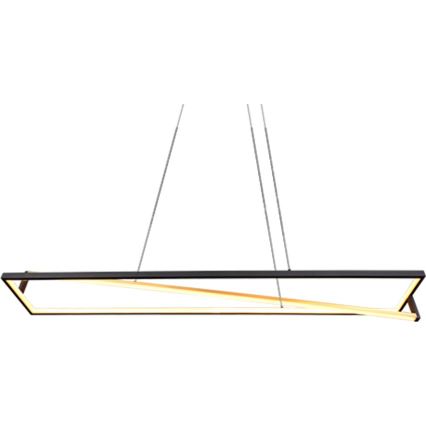 Trio - Lampadario LED dimmerabile a sospensione con cavo EDGE LED/35W/230V 2300/3000/4000K nero/oro