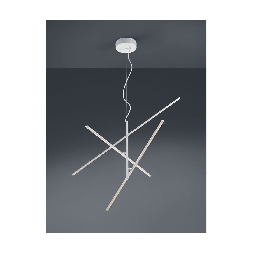 Trio - Lampadario LED Dimmerabile su corda TIRIAC 3xLED/8,5W/230V bianco