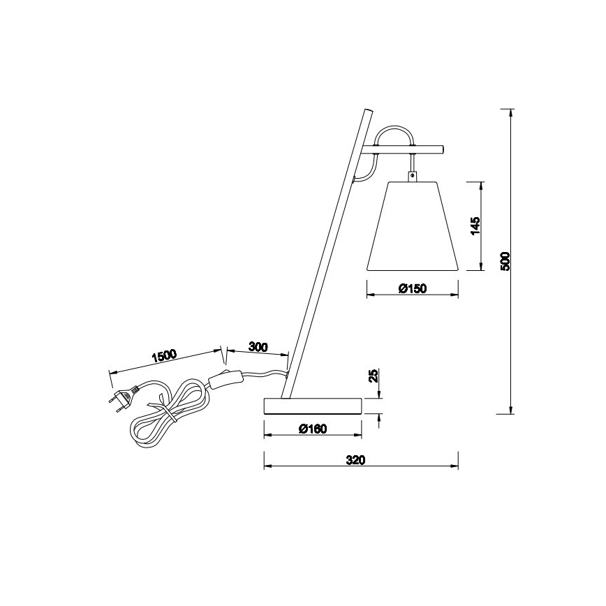 Trio - Lampe de table ANDREUS 1xE14/40W/230V