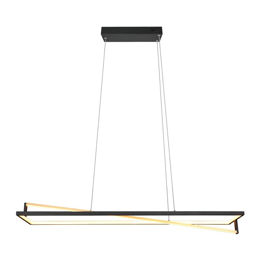 Trio - Dimmbare LED-Hängeleuchte an Kabel EDGE LED/35W/230V 2300/3000/4000K schwarz/gold