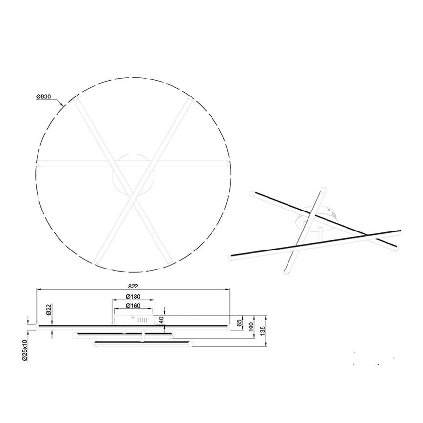 Trio - LED dimmbarer Einbaukronleuchter SMARAGD 3xLED/8W/230V 3000-6000K