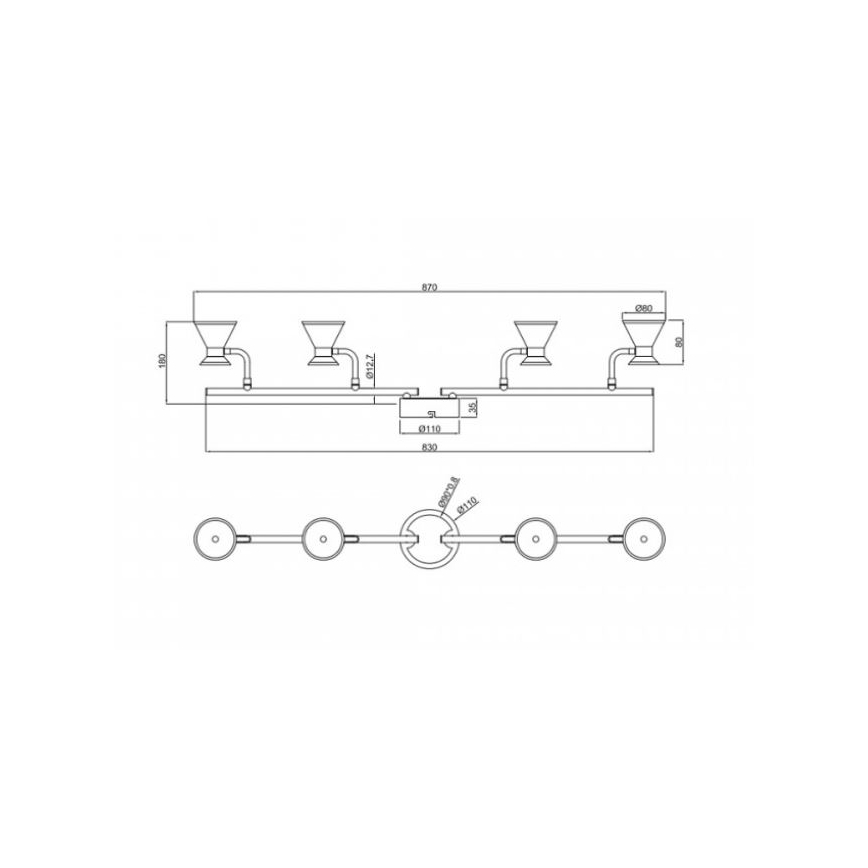 Trio - LED-Strahler DUKE 4xLED/4,3W/230V