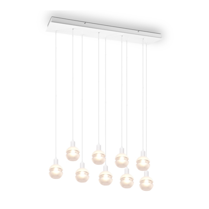 Trio - Pendelleuchte an Kabel MELA 9xE14/25W/230V weiß