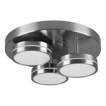 Trio - Plafoniera dimmerabile a LED FRANKLIN 3xLED/8,5W/230V 3000K Ø 35 cm cromo opaco