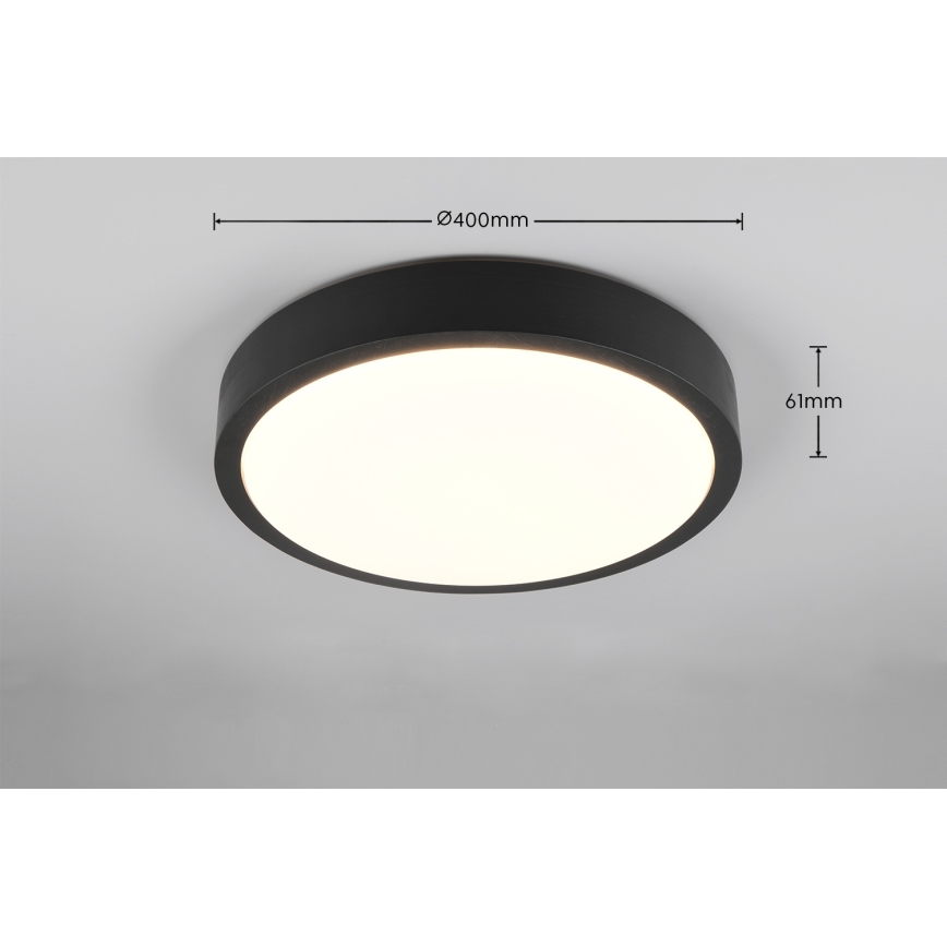 Trio - Plafoniera dimmerabile LED ISEO LED/24W/230V 3000K Ø 40 cm nero