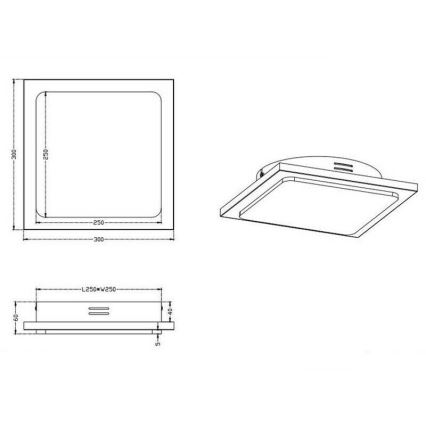 TRIO - Plafoniera LED dimmerabile DENVER LED/20W/230V finitura patinata