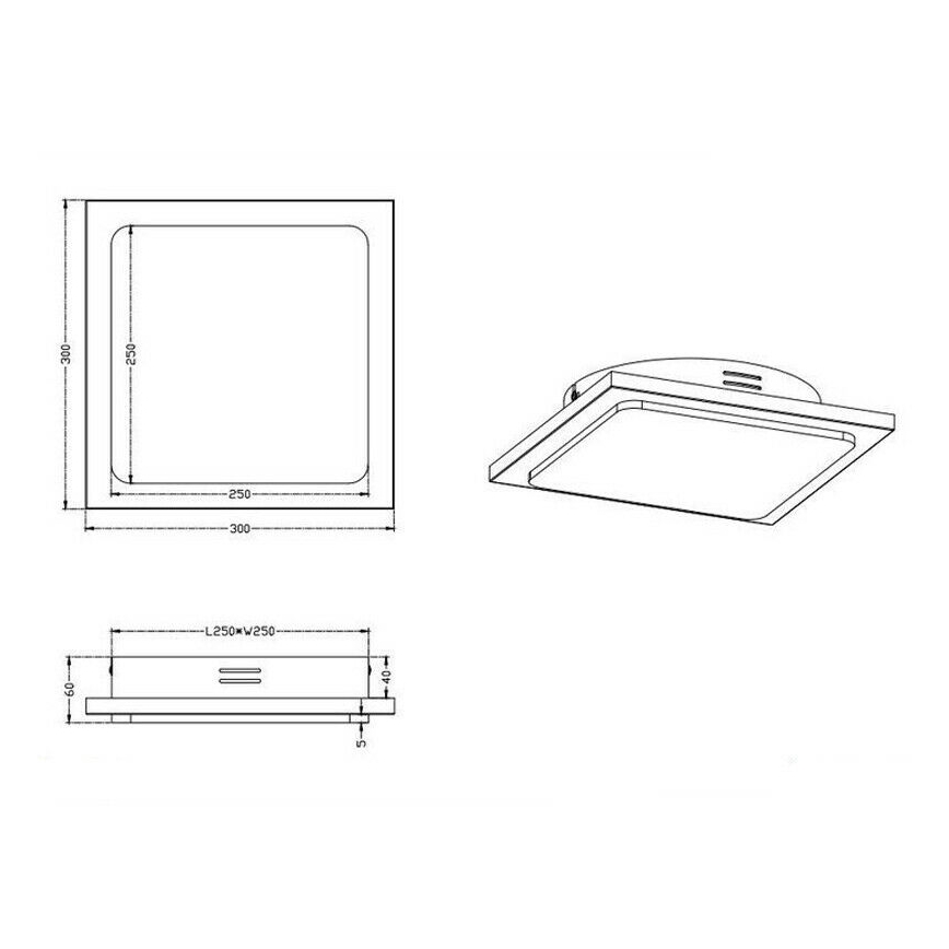 TRIO - Plafonnier LED à intensité modulable DENVER 1xLED/20W/230V patine