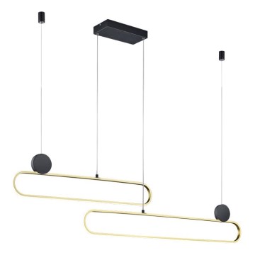 Trio - Sospensione LED dimmerabile su cavo GRANT LED/54W/230V 2300/3000/4000K nero/oro